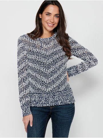 KOROSHI GESTRICKTES JERSEY in blau