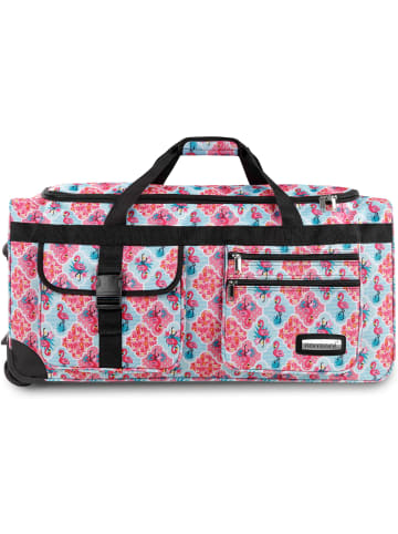 normani Reisetasche mit 3 Rollen 80 Liter in Flamingo