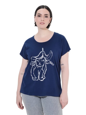 Ulla Popken Shirt in tintenblau