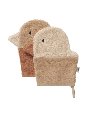 Noppies Waschlappen Duck Terry Wash Cloths in Indian Tan