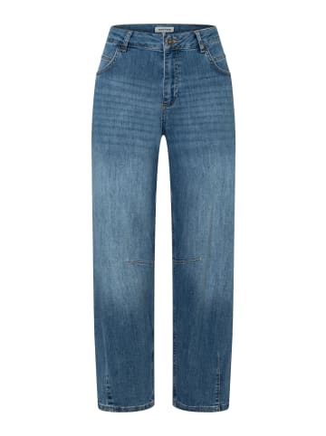 More & More trendige 7/8-Barrel-Jeans in denim