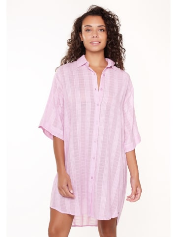 Linga Dore Kleid Pyjama in Pink lavender