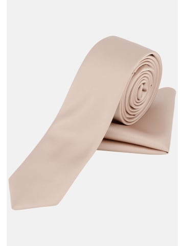 Prestije Krawatte Krawatte mit Einstecktuch in rosa