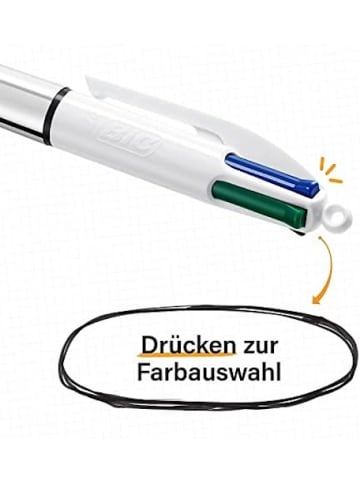 Bic BIC 4 Colours Kugelschreiber Bundle – 17 Stück (12x Shine + 5x Gradient)