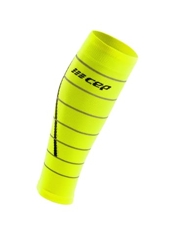 cep W REFLECTIVE COMPRESSICALF SLEEVES in Zitrone