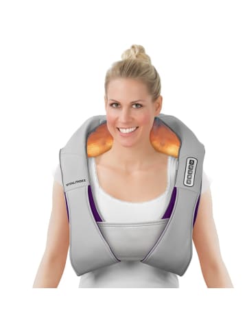 VITALmaxx VITALmaxx Shiatsu-Massagegerät Nacken -  8 rotierende Massagebälle - grau