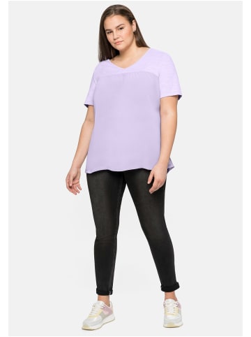 sheego Shirt in lavendel