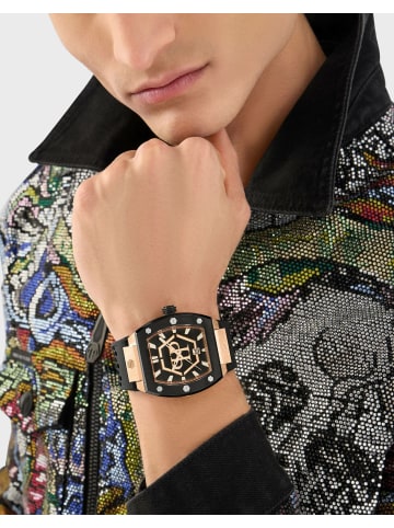 Philipp Plein Analoguhr für Herren in Schwarz