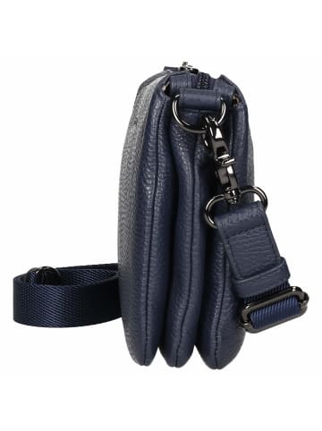 Mandarina Duck Mellow Leather Pochette - Abendtasche 23 cm (warm taupe) in dress blue