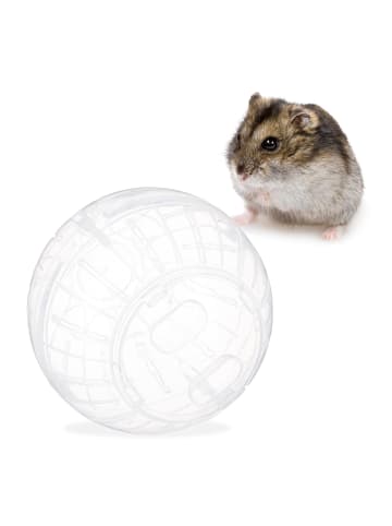 relaxdays Hamsterball in Transparent - Ø 14 cm