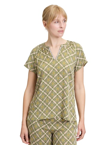 CARTOON Blusenshirt mit Muster in Grün/Violett