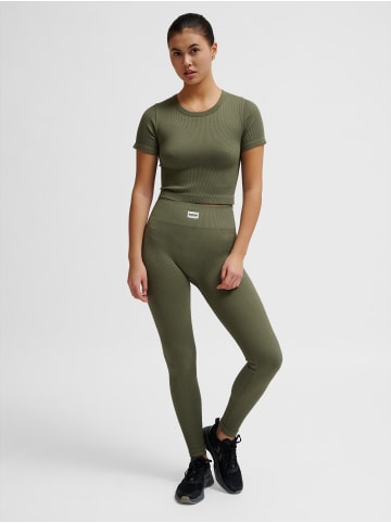 Hummel Leggings Hmlpulse Damen in DUSTY OLIVE