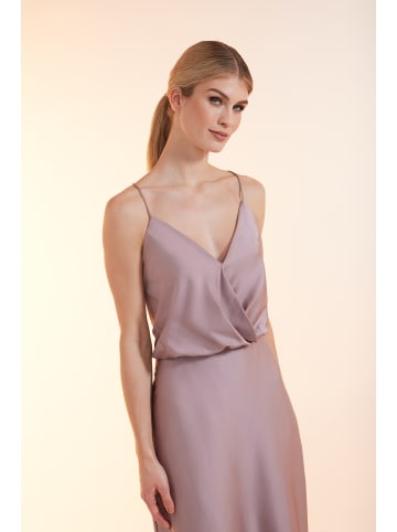 Unique Cocktailkleid Luxe Slip Dress Midi in Cloud