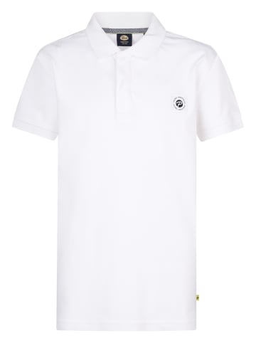 Petrol Industries Klassisches Poloshirt Flaming in Weiß
