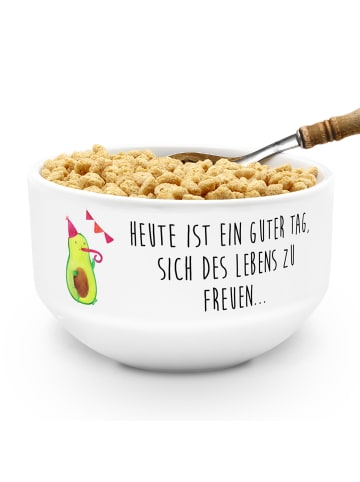 Mr. & Mrs. Panda Müslischale Avocado Party mit Spruch in Weiß
