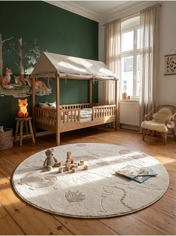 KADIMA DESIGN Teppich Kinderzimmer Kinder-Motiv Kinderzimmer pflegeleicht Spielzimmer in Creme