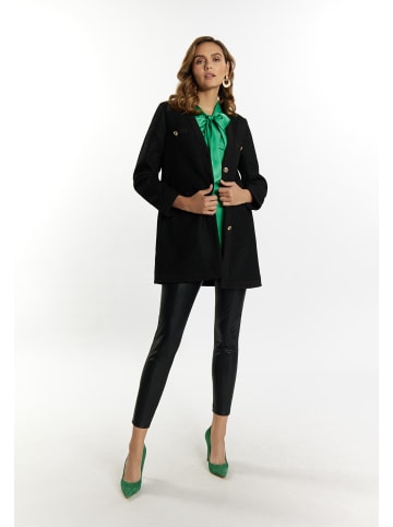 faina Damen Bouclé Blazer in Schwarz
