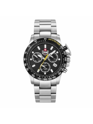 JDM Military Quarzuhr für Erwachsene in silber