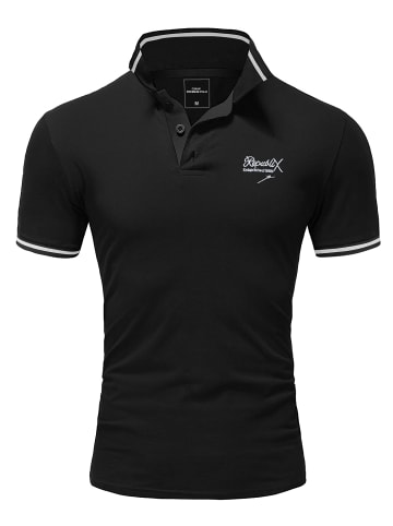 REPUBLIX Poloshirt GABRIEL in Schwarz/Weiß