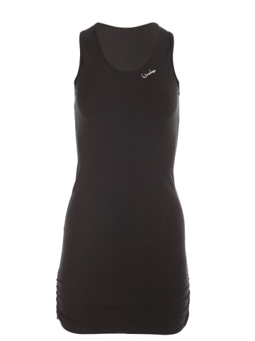 Winshape Longtop mit seitlicher Raffung WTR15 in schwarz