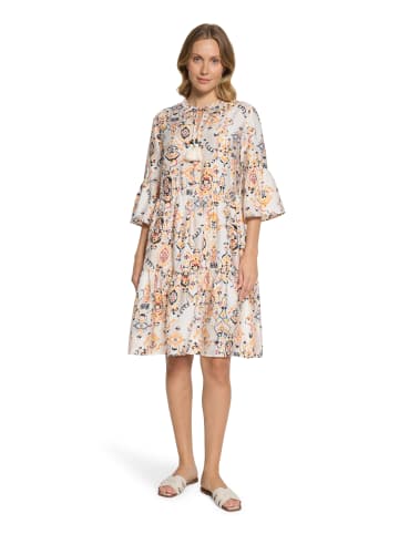 BETTY & CO Stufenkleid mit Print in Cream/Red