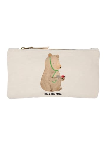 Mr. & Mrs. Panda Schminktasche Bär Arzt ohne Spruch in Weiß