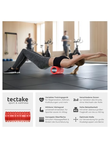 tectake Faszienrolle, leichte Reinigung, zur Triggerpunkt-Selbstmassage