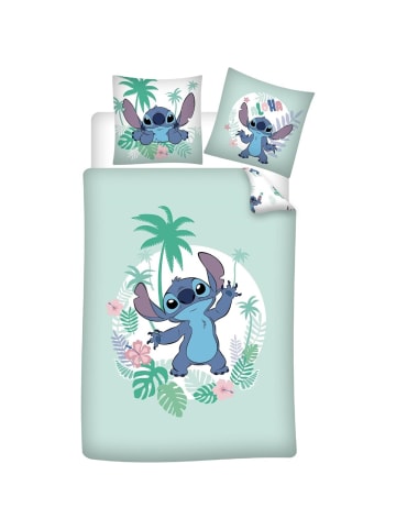 Lilo & Stitch Lilo & Stitch 2-teiliges Set Bettwäsche-Set aus Baumwolle – in Blau