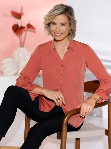 Sieh an! Langarmbluse in terra