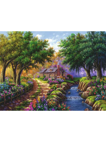Ravensburger Ravensburger Puzzle 1.500 Teile Cottage am Fluß in bunt