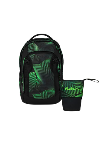 Satch Schulrucksack-Set MATCH PLUS "Seismic Green" 2-tlg. in Grün