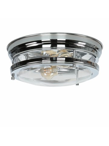 Licht-Erlebnisse Deckenlampe Ø 35 x (H)14.5 cm in Chrom