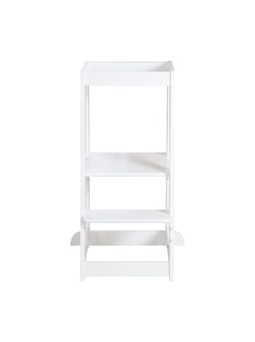 roba Lernturm Monti Step – sicherer Kinder-Tritthocker aus FSC-Holz - Weiß