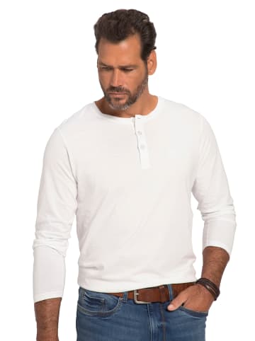 JP1880 Kurzarm T-Shirt in schneeweiß