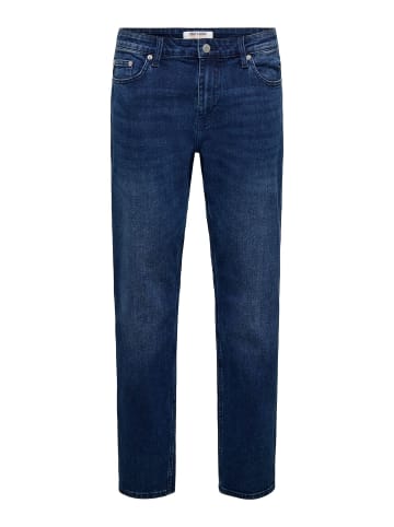 ONLY & SONS Normal geschnitten jeans in Blue Black Denim