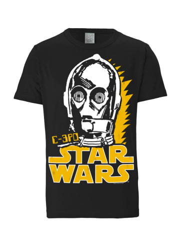 Logoshirt T-Shirt C-3PO - Krieg der Sterne in schwarz