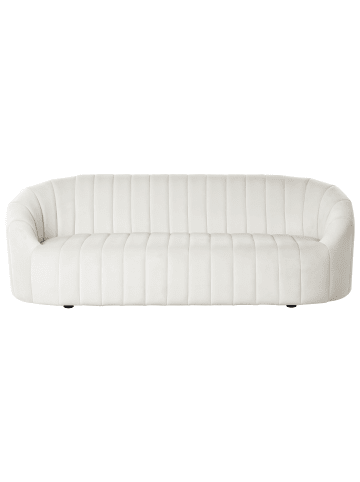 Beliani 3-Sitzer Sofa MALUNG in Weiß - (W) 200 x (H) 68 x (L) 79 cm