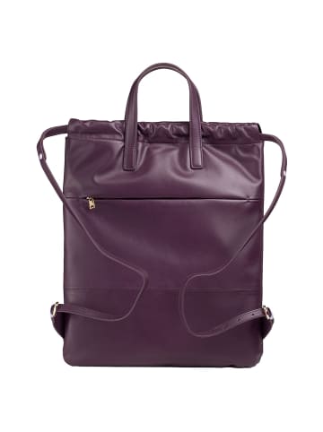 DuDu Ellesmere City Rucksack Leder 44 cm in deep purple