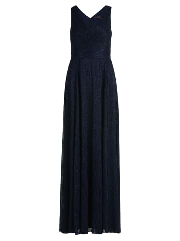 Vera Mont Abendkleid mit Plissee in Blue/Black