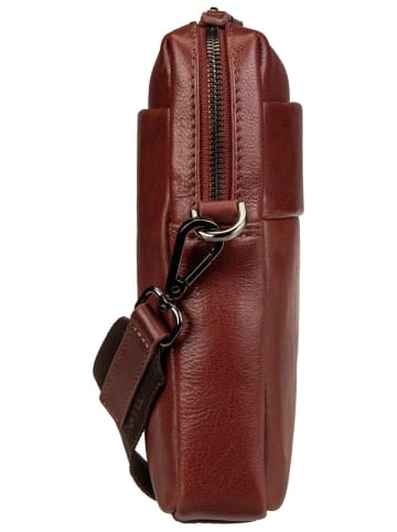 Braun Büffel Handtasche Arezzo Umhängetasche in Tabak