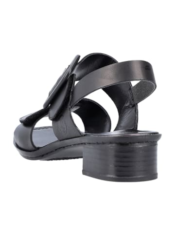 rieker Komfort Sandalen in Schwarz