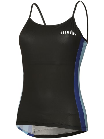 rh+ Fahrradtrikot Rainbow W Spaghetto in black-rainbow blue