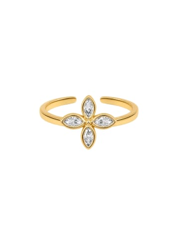 Steel_Art OneSize Ring Damen Serena goldfarben in goldfarben