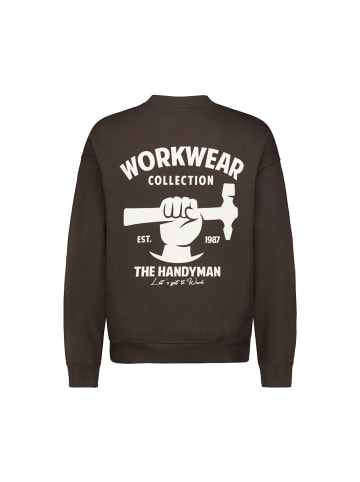 Eight2Nine Sweatshirt in deep chocolate brown