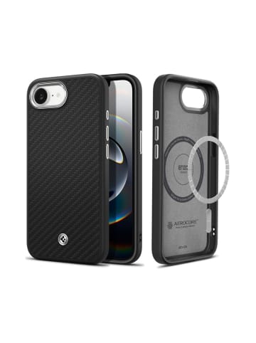 Spigen Spigen Enzo Aramid mit Magnetfunktion Hülle iPhone 16e Schwarz in Schwarz