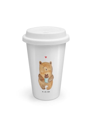 Mr. & Mrs. Panda To Go Becher Bär Baby ohne Spruch in Weiß