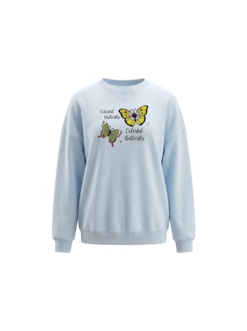 myMo Women Sweatshirt in Light Blue