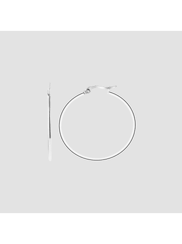 Adeliás Damen Ohrringe – Creole aus Edelstahl in silber