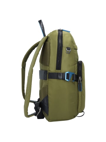 Piquadro PQ-RY Rucksack 42 cm Laptopfach in green-black