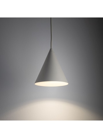 Licht-Erlebnisse Pendelleuchte Ø 11 x (T)130 cm in SeidengrauSeidengrau